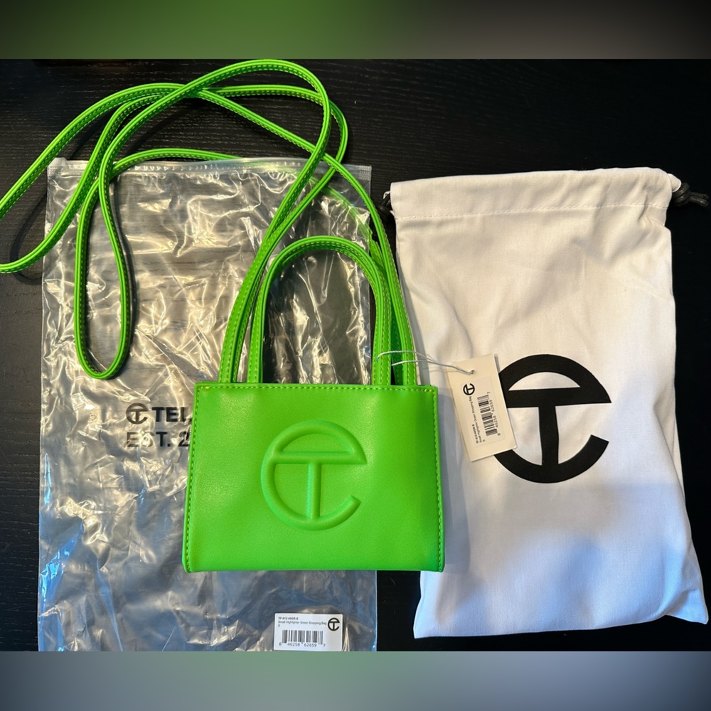 Telfar Small Shopping Bag - Highlighter Green - brand new